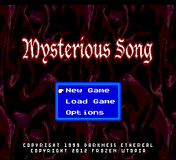 Mysterious Song Title Screen
